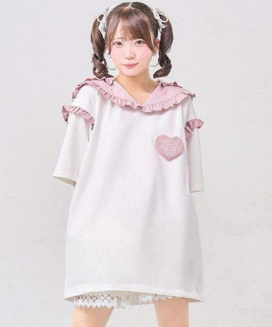 なりきりセーラーTシャツワンピ 着用イメージ