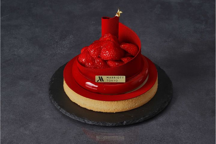 Tart Chocolat Fraise(タルト・ショコラ・フレーズ)のいちごを飾ったタルト