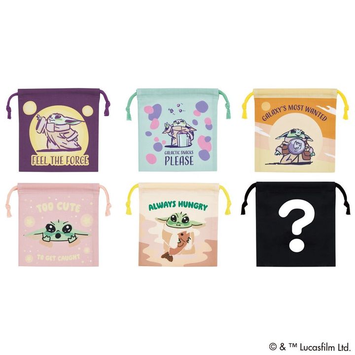 ブラインド巾着M マンダロリアン＆グローグー 全6柄