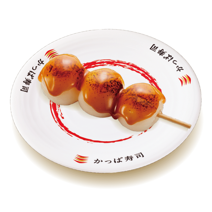 ふわもちみたらし団子 タレをかけた串団子