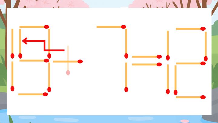 【マッチ棒クイズ】1本だけ動かして正しい式に：13+7=12？の解答画像