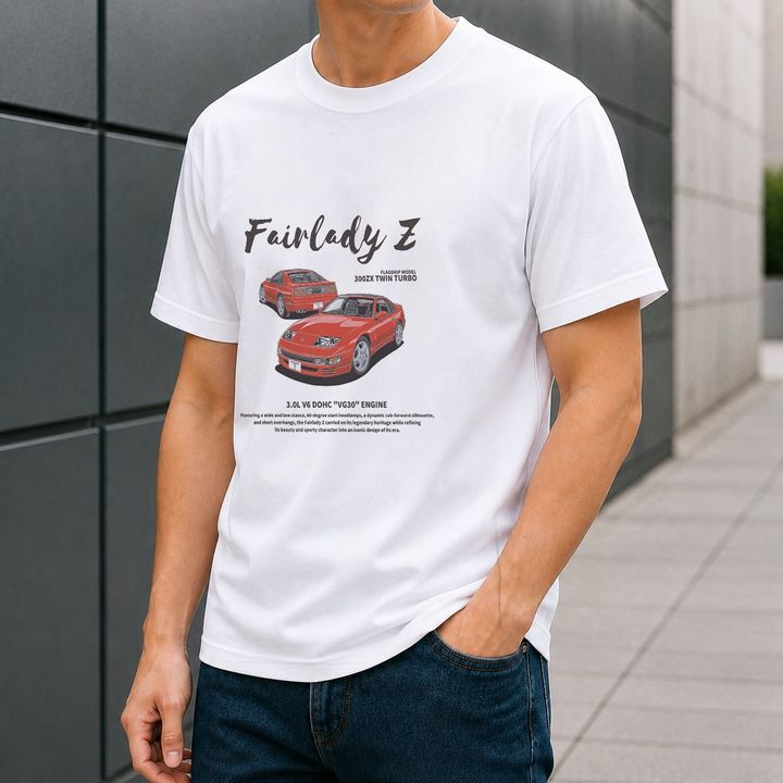NISSAN Fairlady Z (Z32) デザインTシャツ 着用イメージ