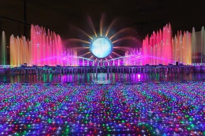 よみうりランド ジュエルミネーション 大迫力の噴水ショー