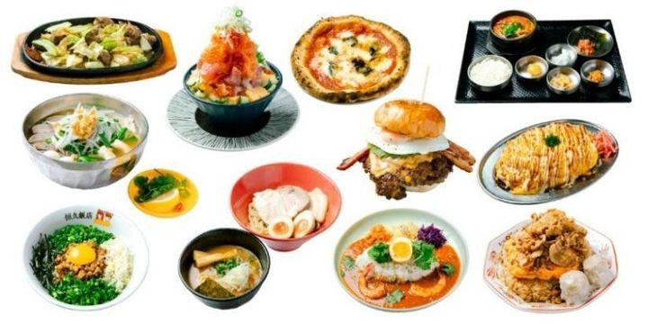 FOOD STADIUM TOKYOで提供された多彩な料理