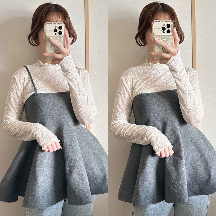 画像: ベアトップとしても楽しめる2WAY仕様