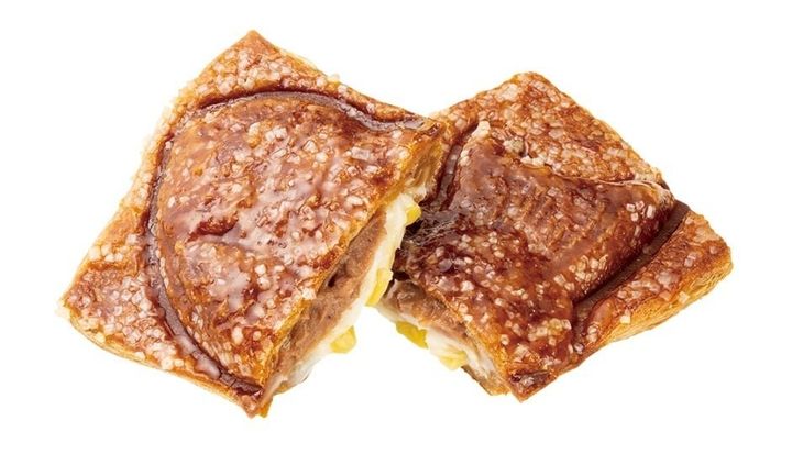 クロワッサンたい焼『マロン＆ミルク』の断面