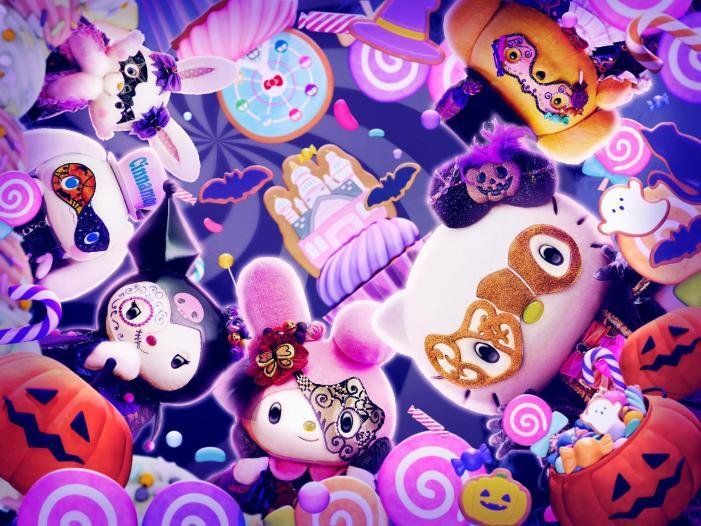 ハロウィーン期間限定グッズのぬいぐるみ