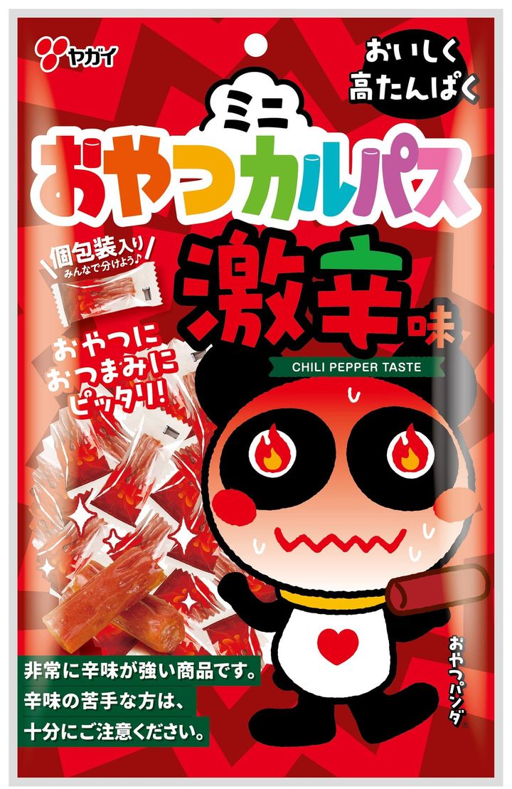 ミニおやつカルパス 激辛味 62gのパッケージ