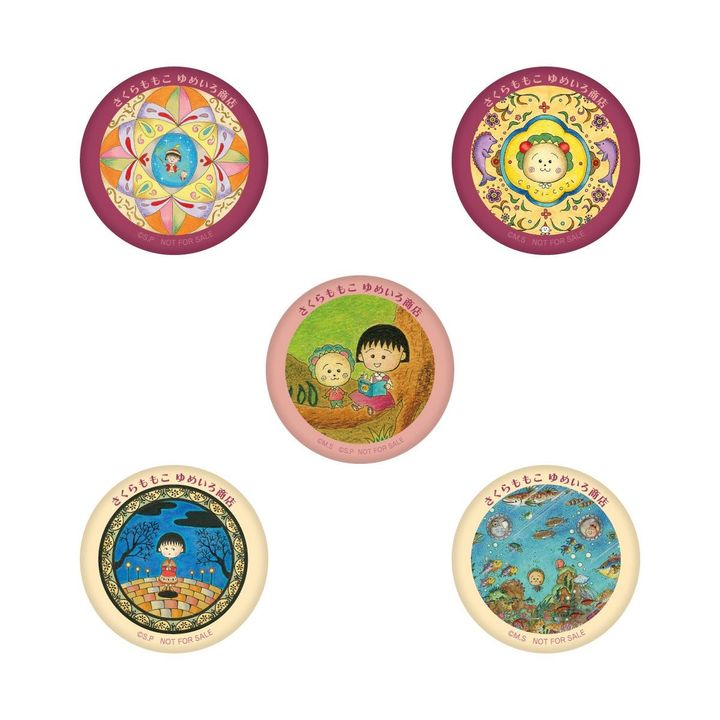 「さくらももこ ゆめいろ商店オリジナル缶バッジ」