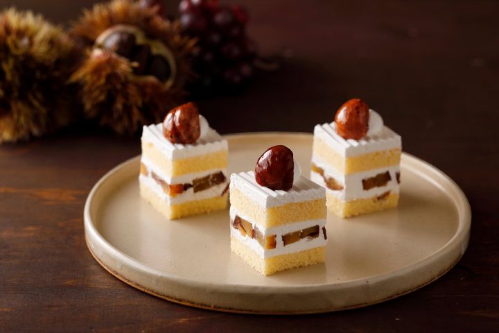 『マロンショートケーキ』の断面