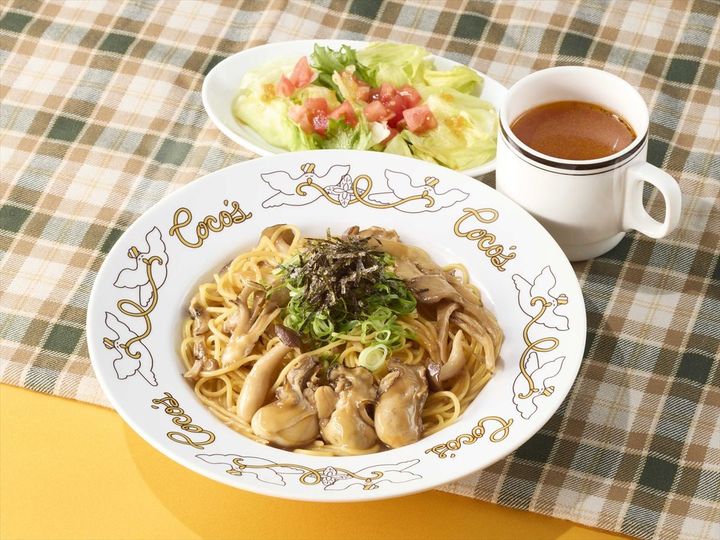 「牡蠣ときのこのバター醤油パスタランチ」のイメージ