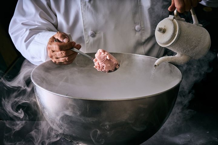液体窒素で作る出来立てソルベ