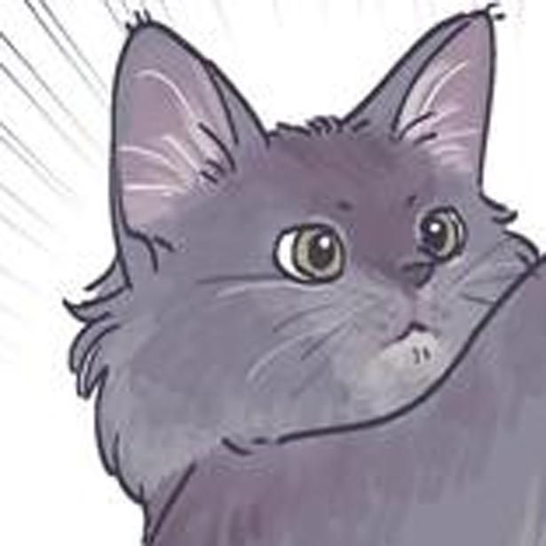 見ていた猫が… （C）るしこ／KADOKAWA