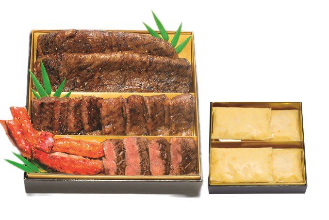 ●叙々苑【初登場】 / 4人用、焼肉おせち（あわび粥付） 37,800円 冷凍