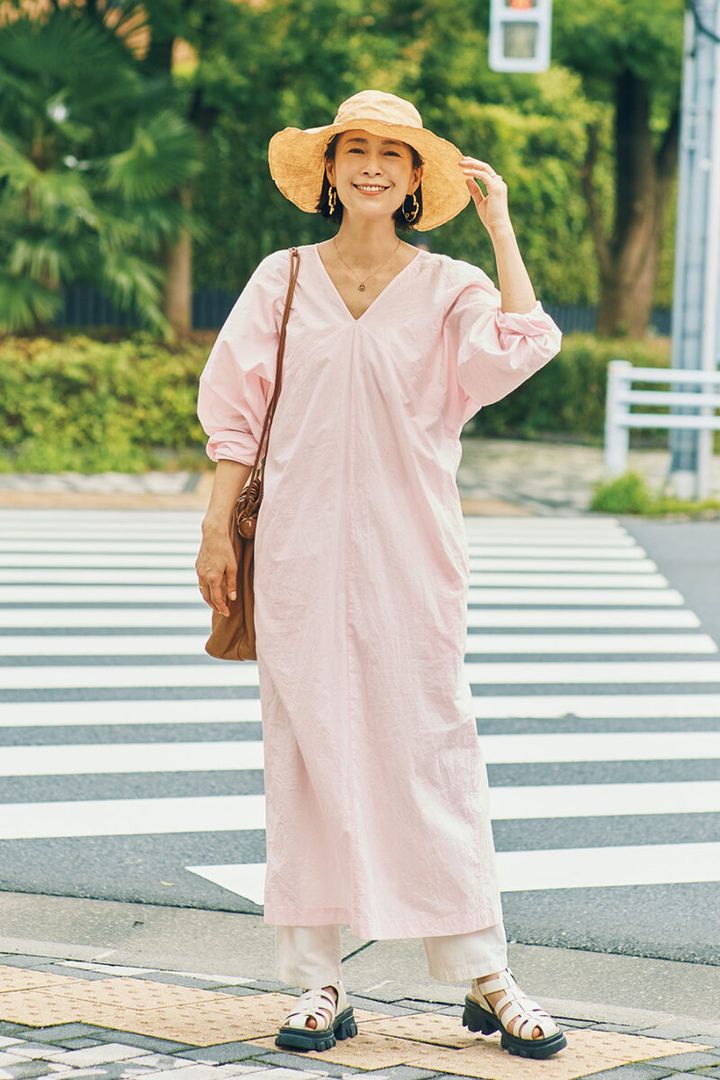 娘とのお出かけは軽やかなワンピースで
