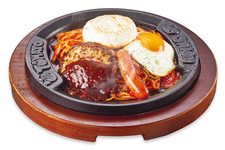 “焼きカマンベール”の鉄板ナポリタン＆ハンバーグ