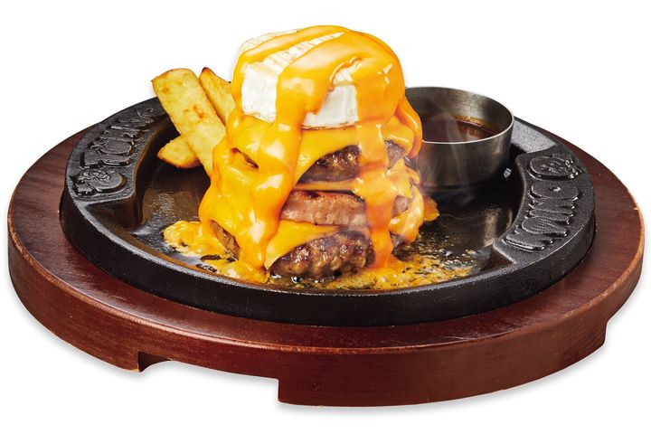 メルティチーズの“マウンテン”ハンバーグ