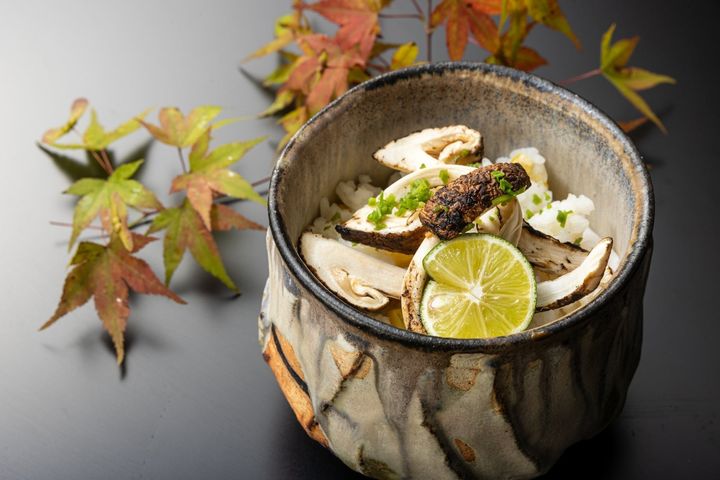 国産天然松茸会席＋篠山産焼き松茸付き