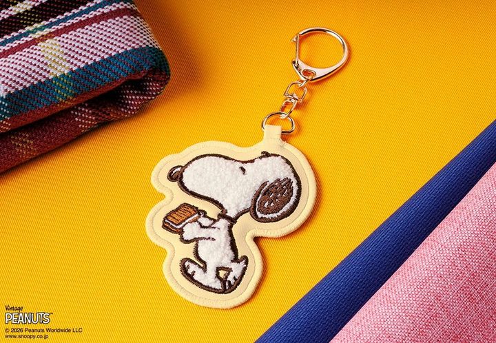 スヌーピー シュガーバターの木 相良刺しゅうキーホルダー