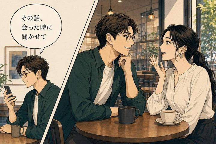 「その話、会った時に聞かせて」本命相手との“次の会話”を楽しみに待つ男性心理
