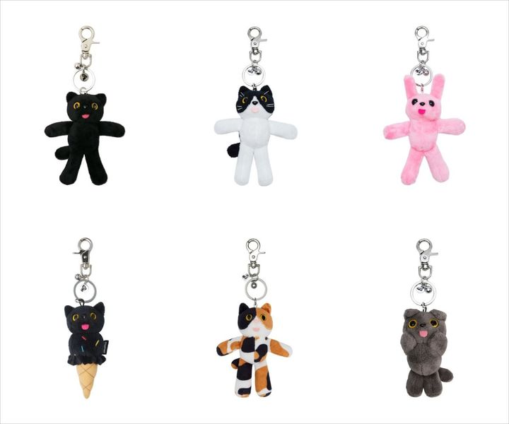 ウサギの「キーヨン」や白黒猫の「エギ」、犬の「ムンク」など種類も多い