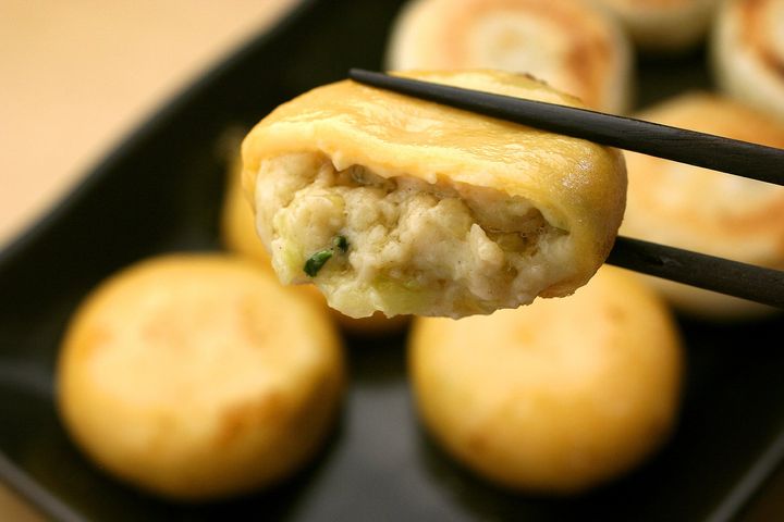 チーズ丸もち餃子