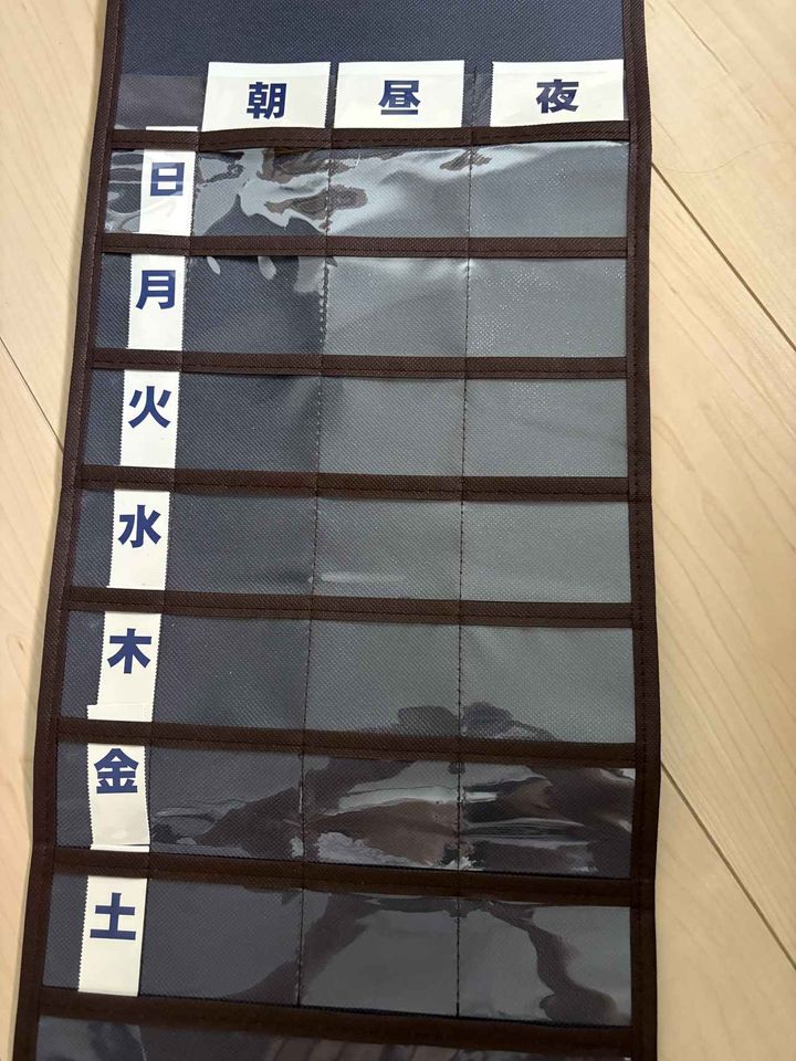 画像: 朝・昼・夜の薬がひと目でわかる