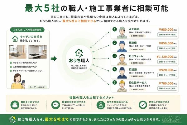 住まいの困りごとを地域の職人に直接相談できるサービス「おうち職人」が開始！