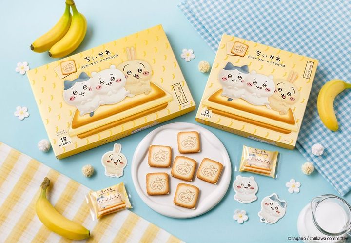 東京ばな奈「ちいかわクッキーサンド バナナミルク味」