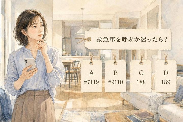 【救急の日テスト】救急車を呼ぶか迷ったら何番？覚えておきたい４つの相談番号