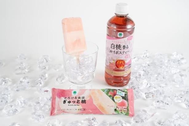 「とろける食感ぎゅっと桃」×「Afternoon Tea監修 白桃香るルイボスティー」のペアリング