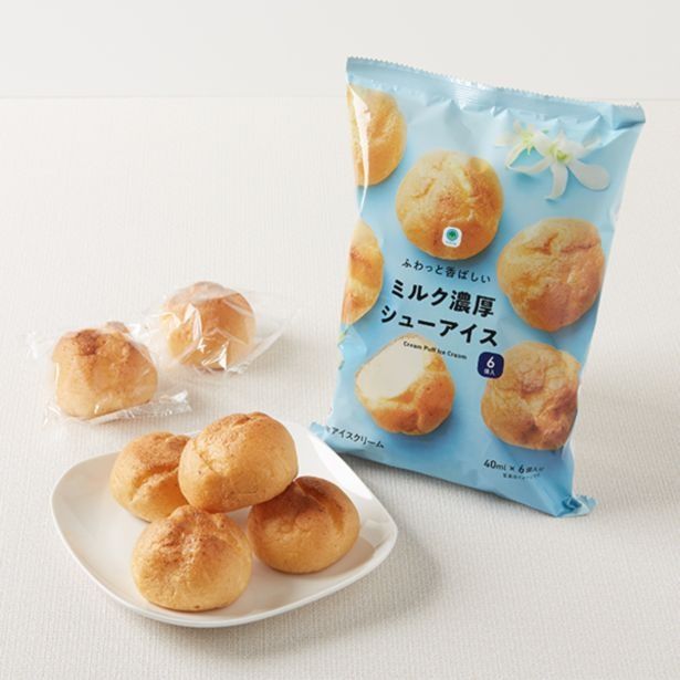 「ふわっと香ばしいミルク濃厚シューアイス 6個入」