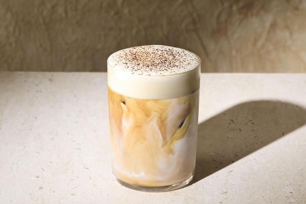 ミソキャラメルラテ with コールドフォーム(980円)