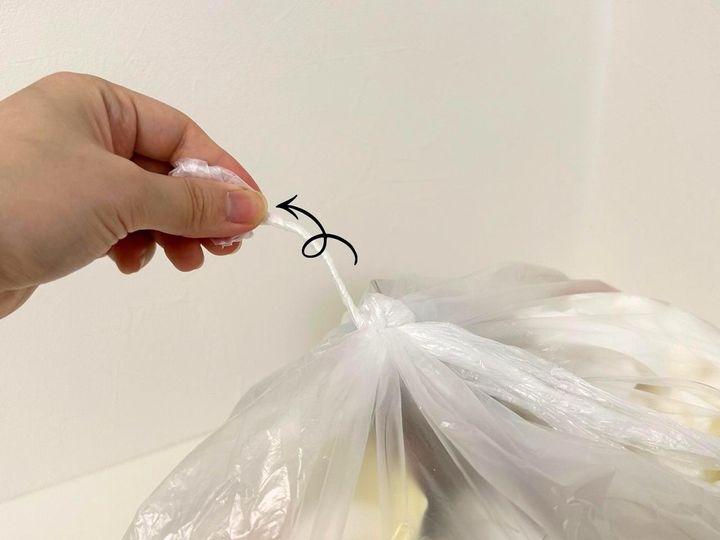 画像1: ゴミ袋を簡単に解く方法