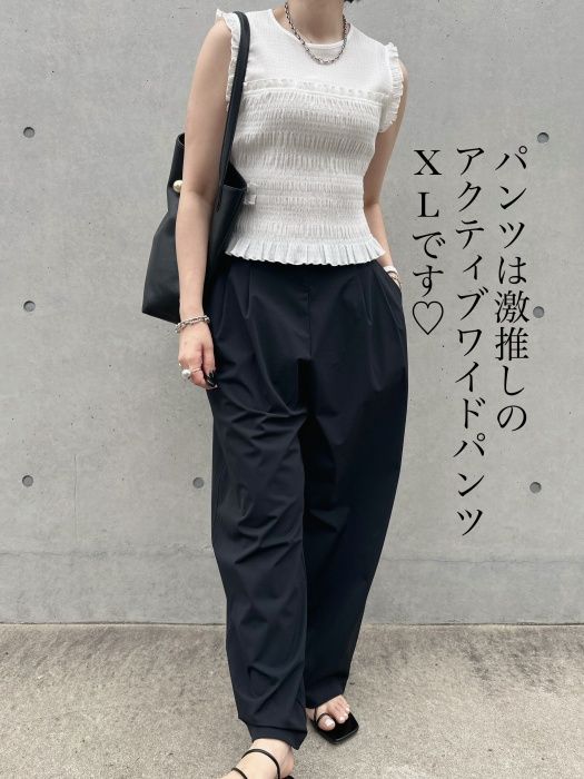 UNIQLO「シャーリングTノースリーブ」