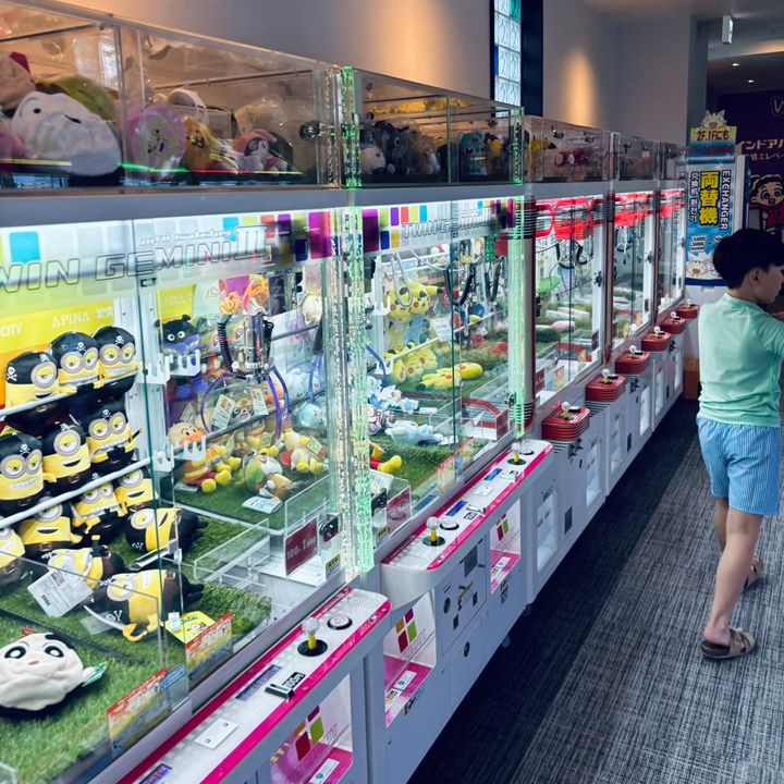 白樺湖池の平リゾートにある、池の平ファミリーランドは子どもの大好きがつまってる！インドアパークにはゲームセンターもある！UFOキャッチャーがずらり