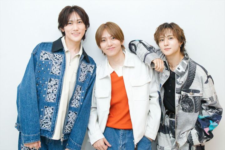 （左から）植原卓也、石川凌雅、中西智也 クランクイン！ 写真：双海しお width=