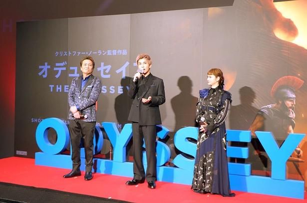 マット・デイモン演じるオデュッセウスの吹替えを担当した平田は「彼のお芝居が大好き」と話していた