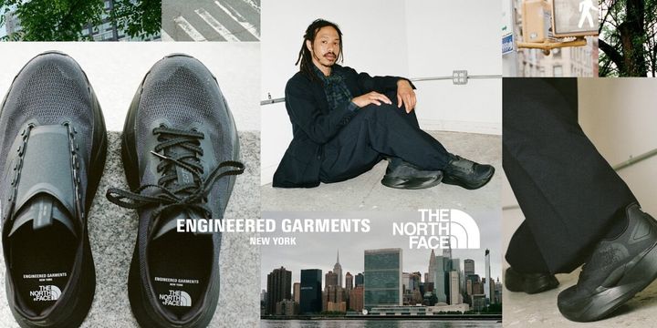 THE NORTH FACE（ザ・ノース・フェイス）が、ENGINEERED GARMENTS（エンジニアド ガーメンツ）とのコラボレーションモデル「VECTIV Forward EG（ベクティブ フォワード イージー）」を2026年9月12日（土）より発売。ランニング由来のテクノロジーに、ENGINEERED GARMENTSならではのデザインアプローチを融合した一足となっている。