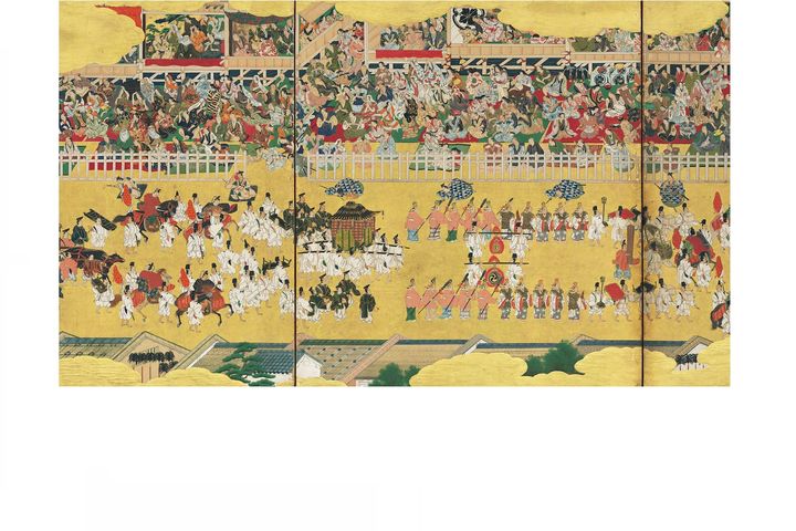 《二条城行幸図屏風》（部分）江戸時代･17世紀 京都市指定文化財