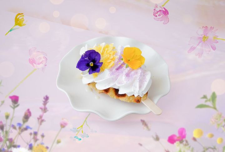 お花のクロッフル ～ラプンツェル～