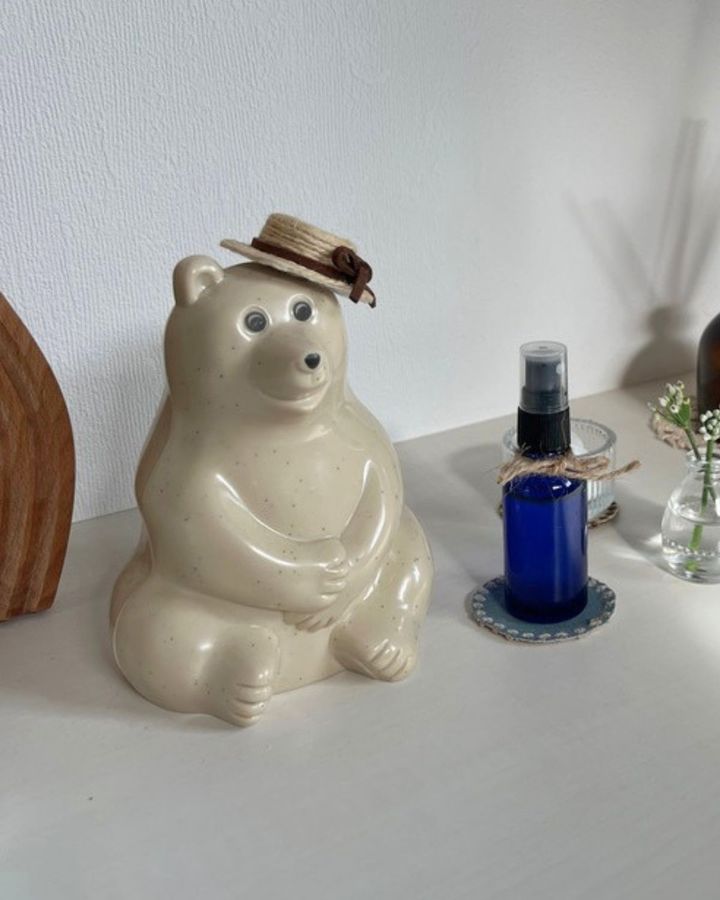 北欧フィンランドの白くま貯金箱Polar Bear Money BOX
