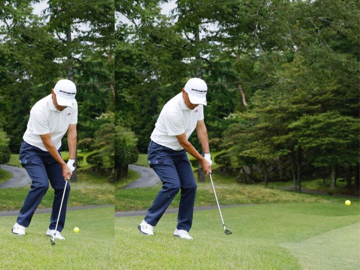 どっちが正解？左足下がりから簡単に″ダフらず寄せる”コツ