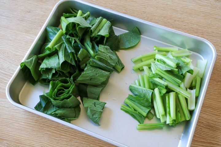 小松菜と油揚げの煮浸し