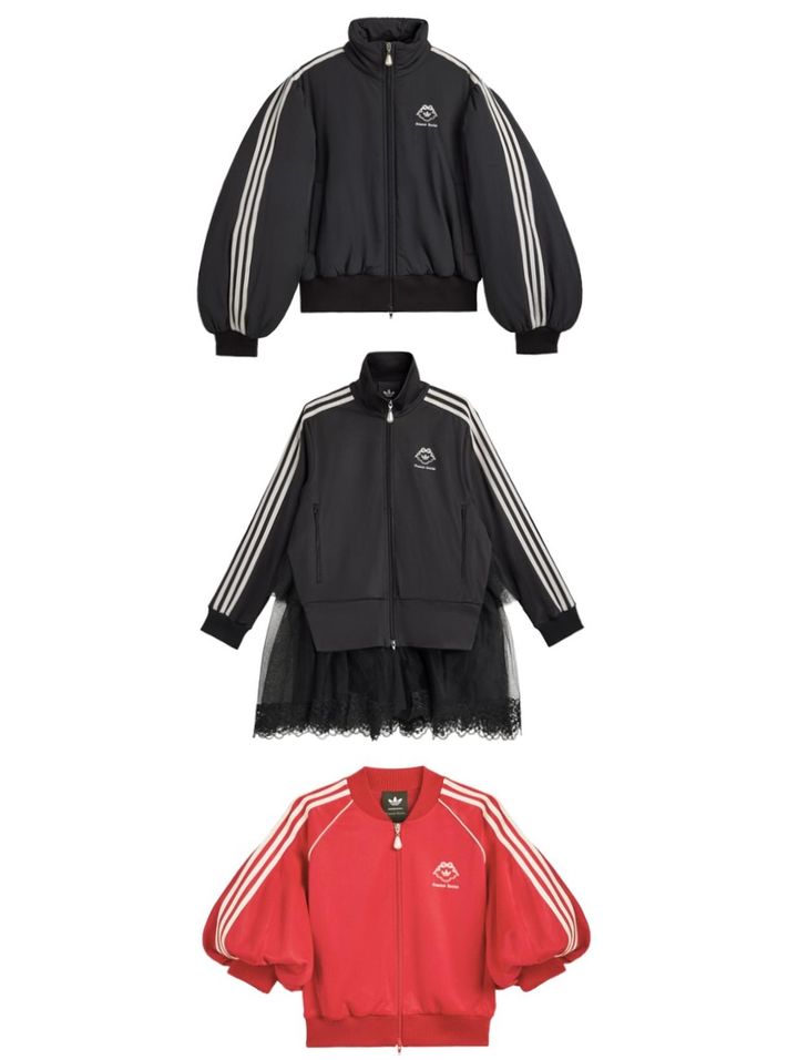 画像: SR パフジャケット￥66,000、SR チュールジャケット￥58,300、SR スーパースター￥41,800 出典：アディダス オリジナルス
