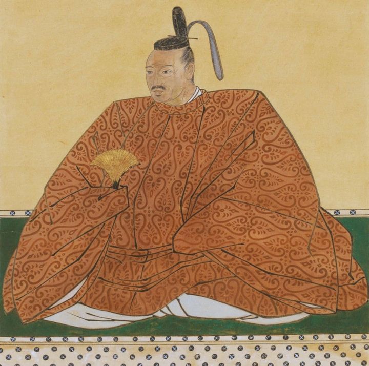 片桐且元像（大徳寺塔頭玉林院所蔵）の模写（部分）