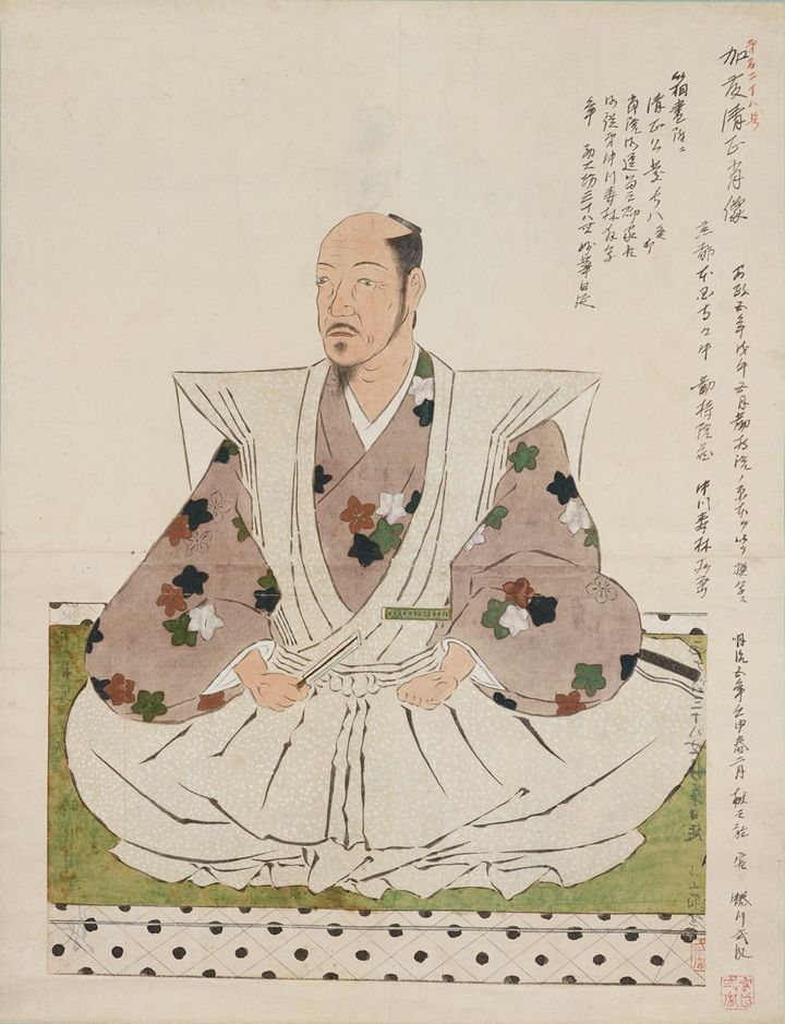 蜷川式胤模写「加藤清正像」（東京国立博物館所蔵）、江戸時代・安政5年（1858）、原本は安土桃山時代 出典：ColBase 