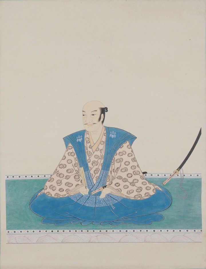 福島正則の肖像画（東京国立博物館所蔵）、明治時代 出典：ColBase