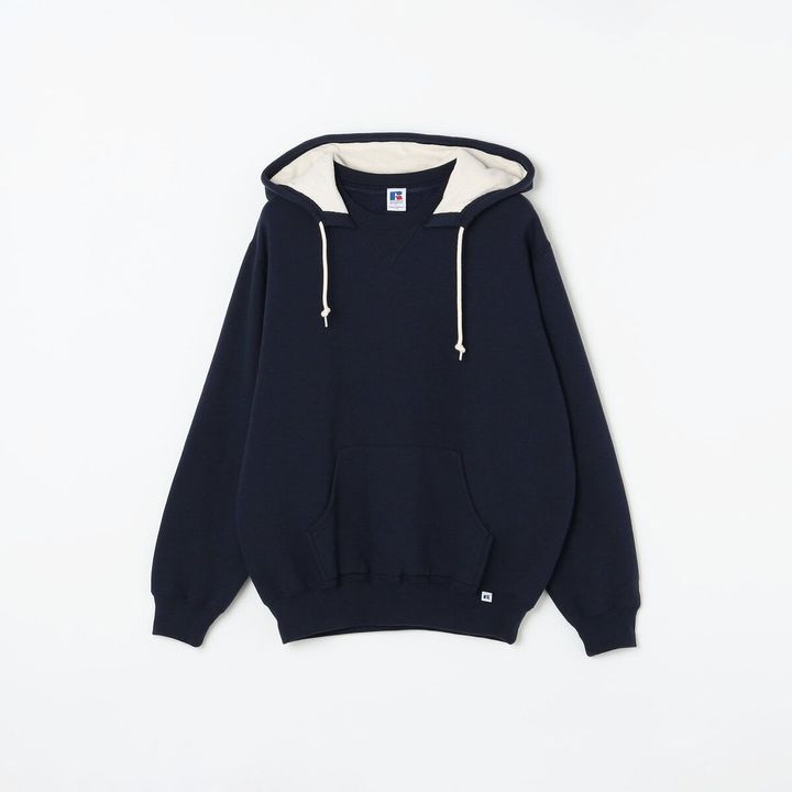 【SHIPS any 別注】RUSSELL ATHLETIC ワンポイントロゴ裏起毛プルオーバーフーディー ¥13,200