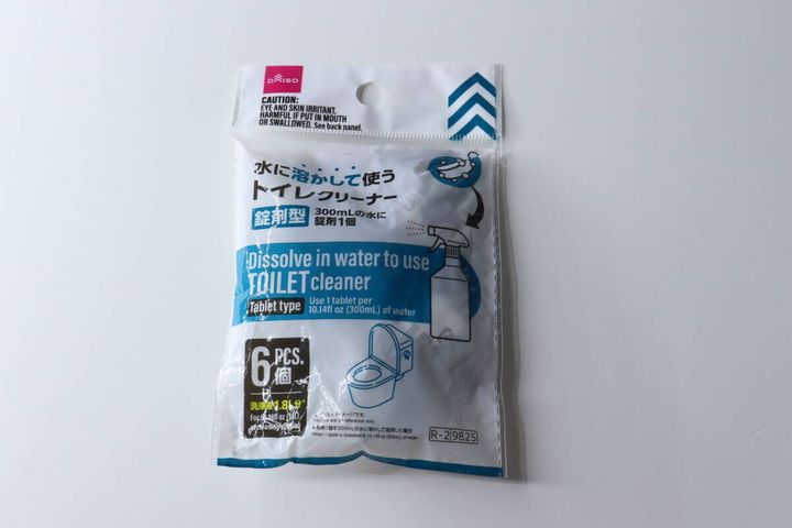 ダイソー錠剤型クリーナー（トイレ用）のパッケージ